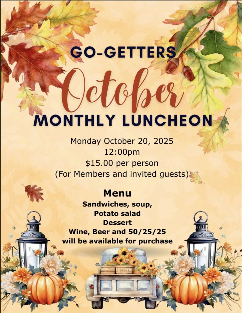 October 2025 Luncheon poster